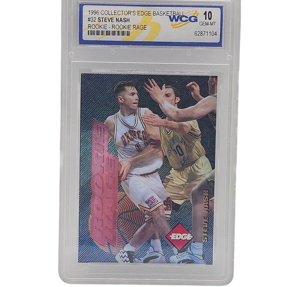 1996 Collector's Edge Rookie Rage Steve Nash #32 Rookie Card WCG 10 Gem Mint
